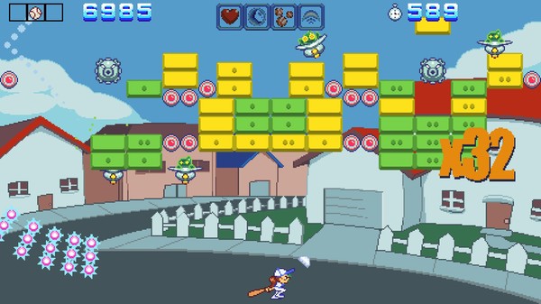 Скриншот из Aliens Go Home Run