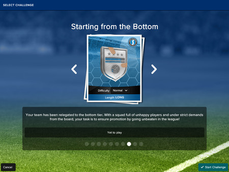 скриншот Football Manager Touch 2017 Starting from the Bottom Challenge 0