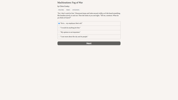 Machinations: Fog of War for linux
