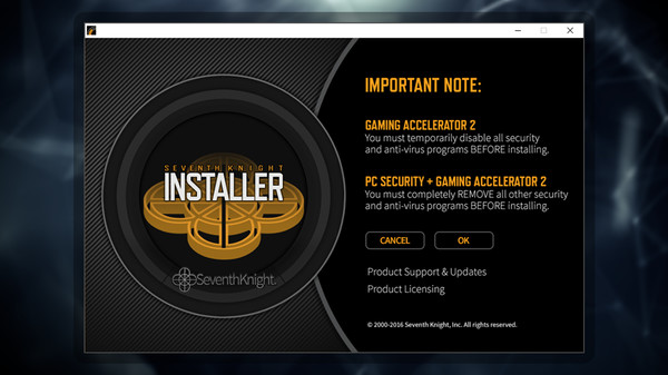 Seventh Knight PC Security + Gaming Accelerator 2 PC requirements
