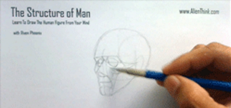 Complete Figure Drawing Course HD: 018 - The Journey to 3/4 view of Human Skull  - Part 6 cover art