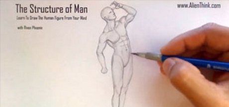 Complete Figure Drawing Course HD: 01 - Figure Sketching Process - Male Pose 1 cover art
