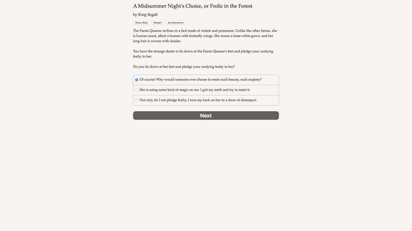 A Midsummer Night's Choice Steam