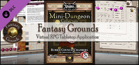 Fantasy Grounds - 5E: Mini-Dungeon #001 - Buried Council Chambers cover art