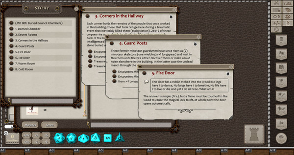 Скриншот из Fantasy Grounds - 5E: Mini-Dungeon #001 - Buried Council Chambers