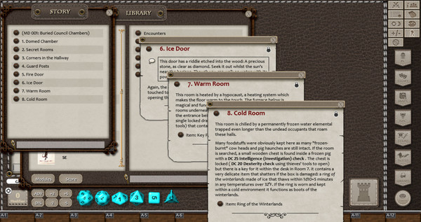 Скриншот из Fantasy Grounds - 5E: Mini-Dungeon #001 - Buried Council Chambers
