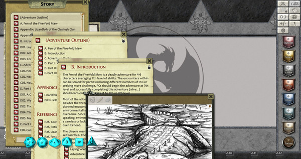 Скриншот из Fantasy Grounds - Fen of the Five-Fold Maw (PFRPG)