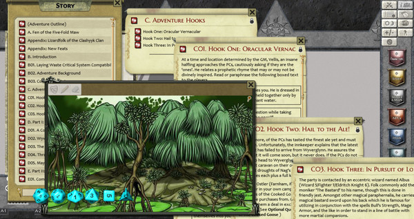 Скриншот из Fantasy Grounds - Fen of the Five-Fold Maw (PFRPG)