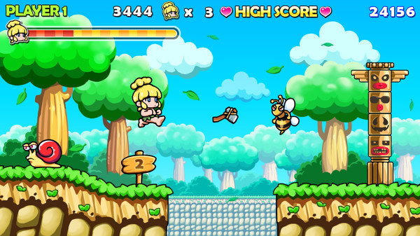 Wonder Boy Returns game for windows Pc 1