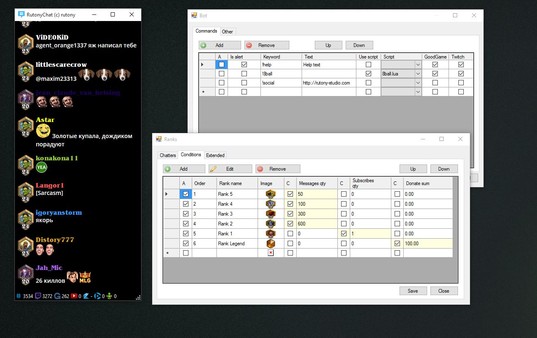 RutonyChat minimum requirements