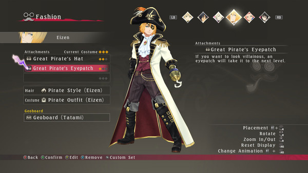 Скриншот из Tales of Berseria™ - Pirate Costumes Set