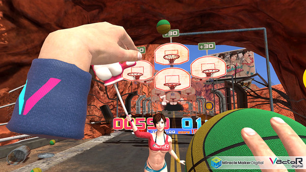 Скриншот из Basketball Babe VR