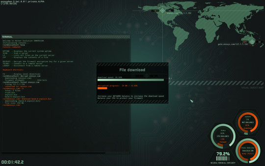 Скачать бесплатно Hacker Evolution IMMERSION Demo на PC (ПК)