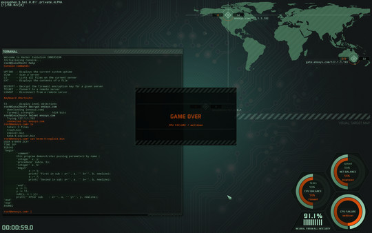 Скачать бесплатно Hacker Evolution IMMERSION Demo на PC (ПК)
