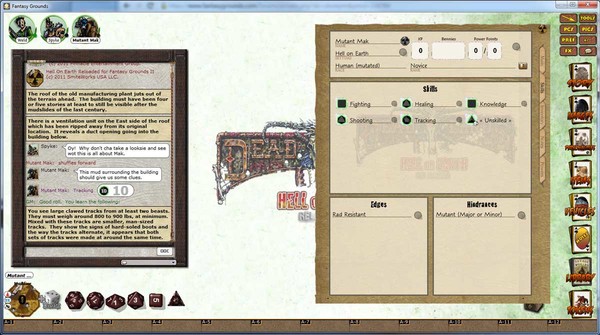 Скриншот из Fantasy Grounds - Deadlands Reloaded: Hell on Earth Reloaded