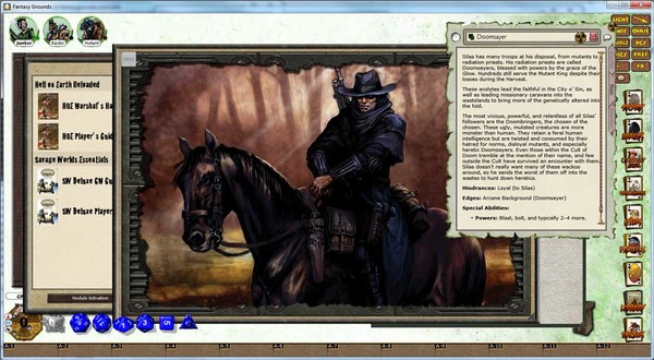 Скриншот из Fantasy Grounds - Deadlands Reloaded: Hell on Earth Reloaded