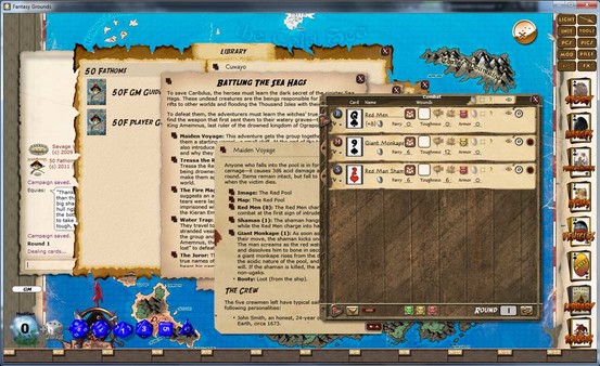 Скриншот из Fantasy Grounds - 50 Fathoms (Savage Worlds)