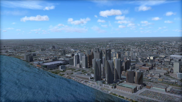 Скриншот из FSX Steam Edition: US Cities: Detroit Add-On