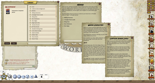 Скриншот из Fantasy Grounds - Super Powers Companion: 2nd Edition (Savage Worlds)