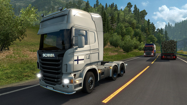 Скриншот из Euro Truck Simulator 2 - Finnish Paint Jobs Pack