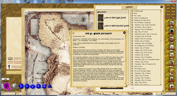 Скриншот из Fantasy Grounds - Hellfrost Land of Fire (Savage Worlds)