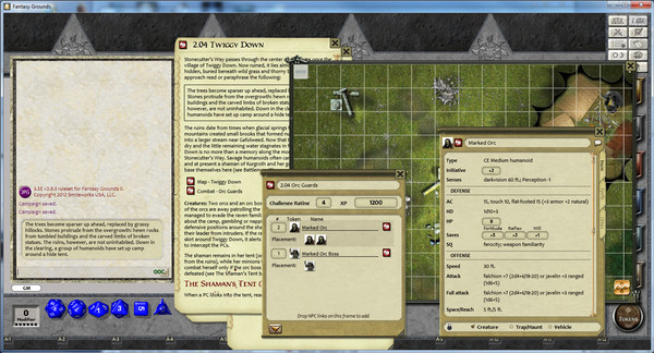 Скриншот из Fantasy Grounds - PFRPG Basic Paths: Wrath of the Orc God