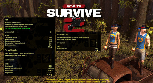 Скриншот из How To Survive 2 - Musketeer Skin Pack