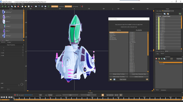 Скриншот из Spriter: Radius-Wing SHMUP Animated Art Pack
