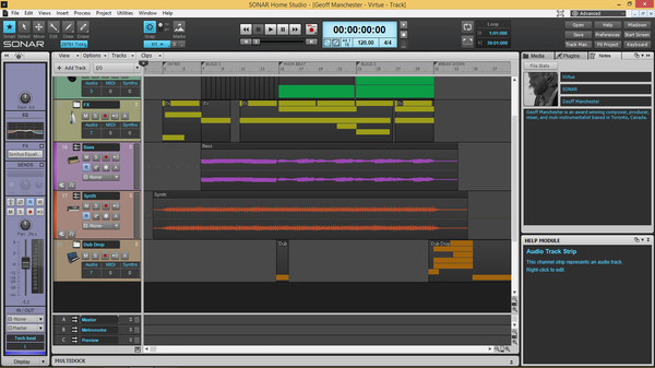 Скриншот из SONAR Home Studio