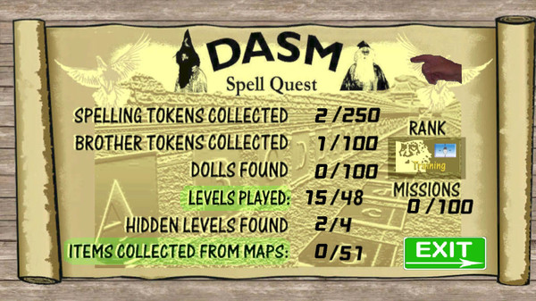 Скриншот из World of DASM: DASM Spell Quest