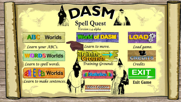 Скриншот из World of DASM: DASM Spell Quest