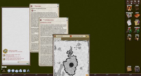 Скриншот из Fantasy Grounds - C&C: A7 The Despairing Stone