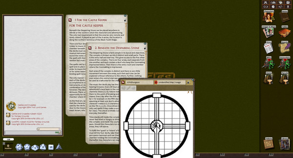 Скриншот из Fantasy Grounds - C&C: A7 The Despairing Stone