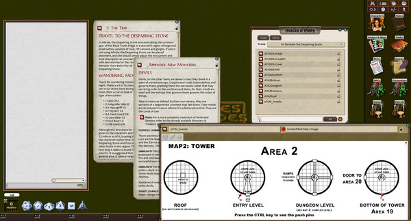 Скриншот из Fantasy Grounds - C&C: A7 The Despairing Stone