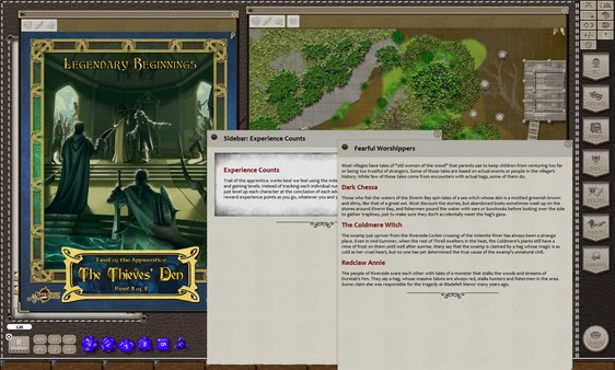 Скриншот из Fantasy Grounds - Trail of the Apprentice: The Thieves' Den