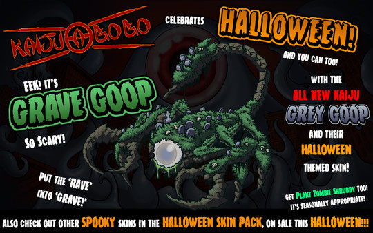【图】Kaiju-A-GoGo: Grave Goop Halloween Skin(截图1) 【图】Kaiju-A-GoGo: Grave Goop Halloween Skin(截图1)