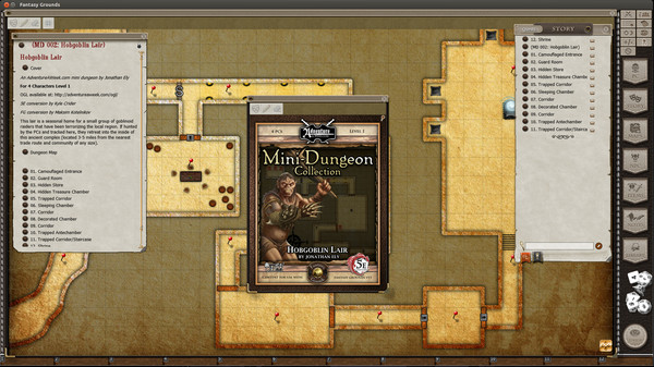 Скриншот из Fantasy Grounds - Mini-Dungeon Collection: Hobgoblin Lair (5E)