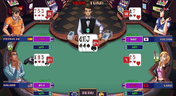 Скриншот из Super Blackjack Battle 2 Turbo Edition - The Card Warriors