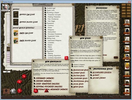 Скриншот из Fantasy Grounds - Rippers (Savage Worlds)