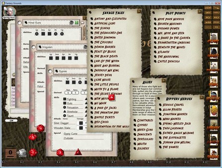 Скриншот из Fantasy Grounds - Rippers (Savage Worlds)