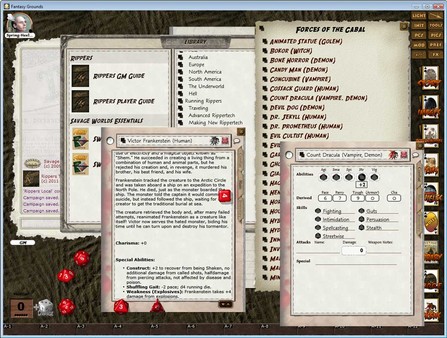 Скриншот из Fantasy Grounds - Rippers (Savage Worlds)