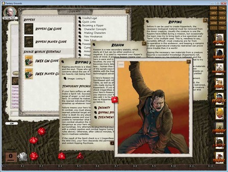 Скриншот из Fantasy Grounds - Rippers (Savage Worlds)