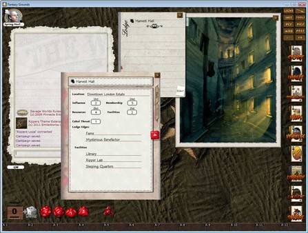 Скриншот из Fantasy Grounds - Rippers (Savage Worlds)