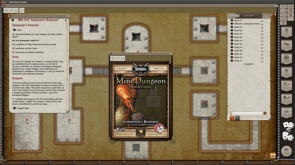 Скриншот из Fantasy Grounds - Mini-Dungeon #004: Summoner's Remorse (5E)