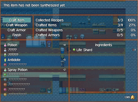 Скриншот из RPG Fighter League