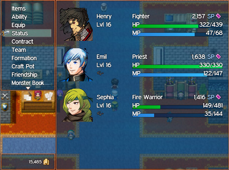 Скриншот из RPG Fighter League