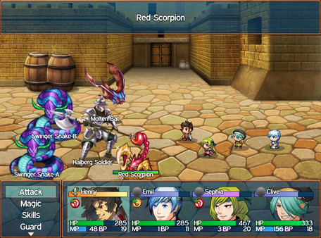 Скриншот из RPG Fighter League