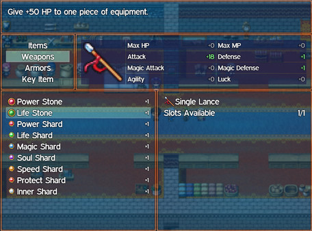 Скриншот из RPG Fighter League