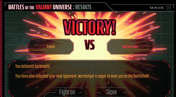 Скриншот из Battles of the Valiant Universe CCG