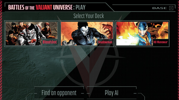 Скриншот из Battles of the Valiant Universe CCG